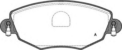 OPEN PARTS bpa077600 -  Комплект тормозных колодок, дисковый тормоз